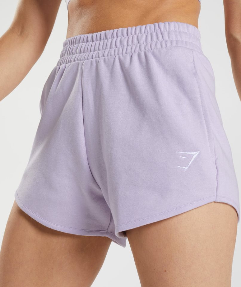 Women's Gymshark Training Sweat Shorts Light Purple | NZ 6CHBVU